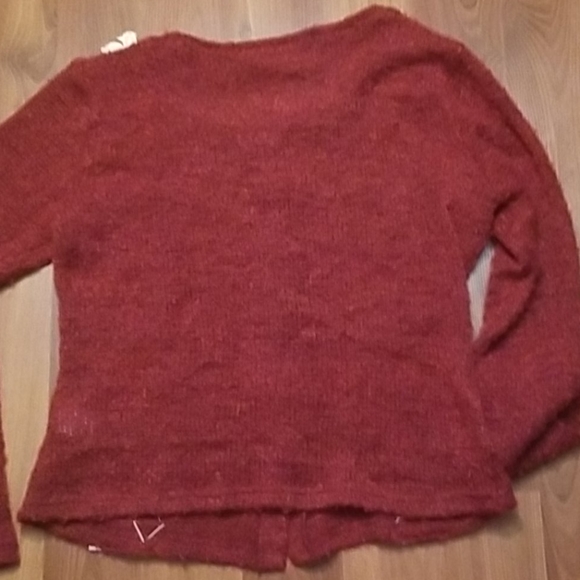 Modcloth Red Fuzzy Cardigan - Picture 6 of 9